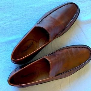 Santoni mens loafer dress shoe